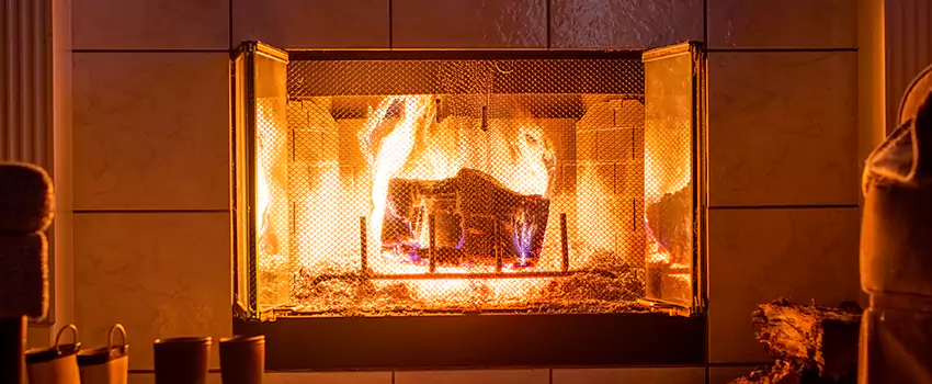 Mendota Hearth Landscape Fireplace Installation in Shenandoah, Louisiana