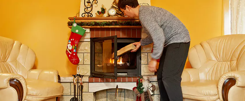 Rusted Metal Fireplace Restoration in Shenandoah, Louisiana