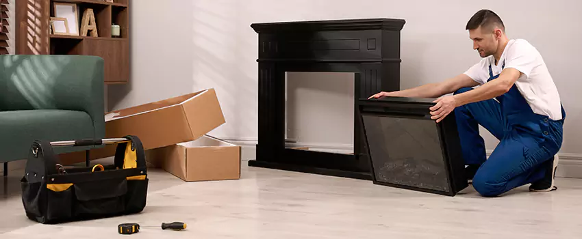 Old Rusted Metal Fireplace Repair And Replacement in Shenandoah, LA